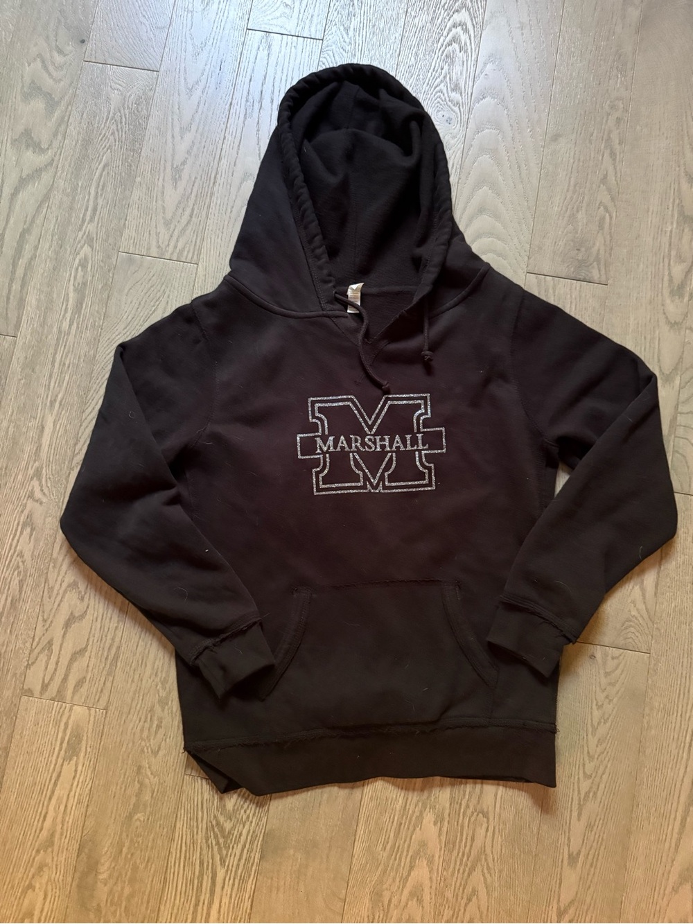 Marshall Black Pullover Hoodie - Go Herd!